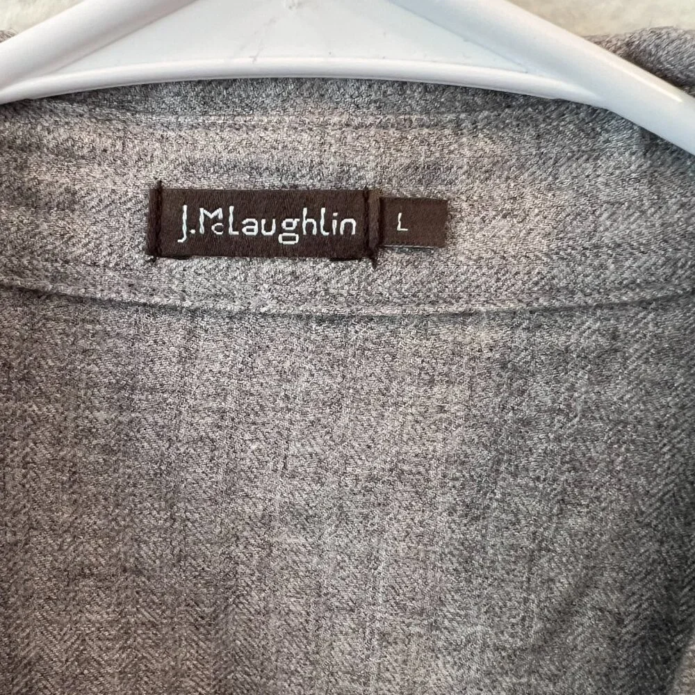 J.McLaughlin Brynn Dress sz Large Grey Viscose - Picture 5 of 7